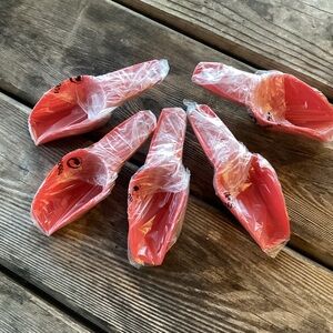 Tupperware Red Kitchen Scoops - set of 5